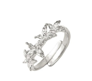 Unique butterfly sterling silver ring open index finger ring