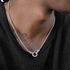 Dragon bone necklace for men hip-hop retro trend S925 pure silver plain chain collarbone chain for women niche - MOWTE