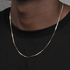 24K gold necklace snake bone chain men's hip-hop versatile collarbone chain women's high-end sweater chain - MOWTE