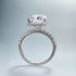 S925 Silver New Product Ins Style Daily Simplicity 9 * 13mm rectangular white diamond ring for women