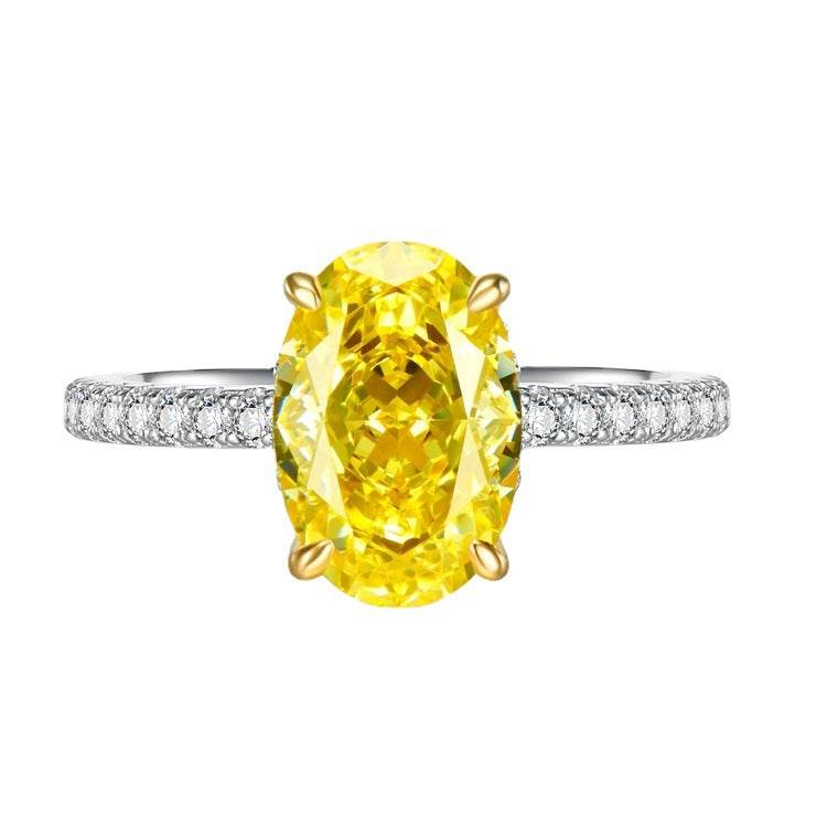 925 silver simulated diamond oval 8 * 12 Redion Diamond Bottom Cutting Explosive Product