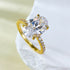 925 silver simulated diamond oval 8 * 12 Redion Diamond Bottom Cutting Explosive Product