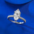 Crown Goddess Horse Eye Ring High Carbon Diamond Ring Women's fashion minimalist gift - MOWTE