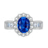 New Style High Carbon Diamond S925 Sterling Silver Luxury Halo Vintage 7x9mm Oval Ring