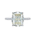 New Style High Carbon Diamond S925 Sterling Silver Luxury 10*12mm princess Ring