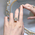 New Style High Carbon Diamond S925 Sterling Silver Luxury 10*12mm princess Ring