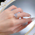 New S925 Sterling Silver High-Carbon Diamond Ice Cut 10x10mm Stylish Everyday Ring - MOWTE