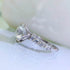 New 925 Sterling Silver 5 Carat Firework-Cut Aurora Six-Prong Women's Luxury Premium Ring