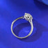 Basic Classic Style Stackable S925 Silver Inlaid 4-carat Pigeon Egg 8 * 10mm Ring - MOWTE