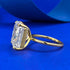 S925 Sterling Silver High-carbon Diamond Ring with Ice Flower Cut 12*14mm Simple Style - MOWTE