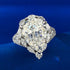 Luxurious Cluster-set High-carbon Imitation Diamond G Color 10*14mm Large Pear Cut Water Drop Engagement Ring