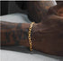 18K Gold-colored Handchain hip-hop titanium steel bracelet suitable for both men and women high-end O-shape