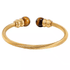 18K gold bracelet men and women hip-hop trend titanium Fried Dough Twists bangle adjustable opening