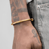 18K gold bracelet men and women hip-hop trend titanium Fried Dough Twists bangle adjustable opening