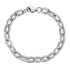 Silver titanium steel 8-shaped spiral bracelet hip-hop trend personality O-shape splicing bracelet high-end feel without fading