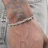 Silver titanium steel 8-shaped spiral bracelet hip-hop trend personality O-shape splicing bracelet high-end feel without fading