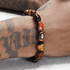 Natural Alien Tiger Eye Stone Bracelet Men's Trendy Retro Tiger Eye Stone Bracelet Women's Stone Jewelry High End - MOWTE