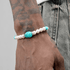 Retro pearl bracelet for men trendy fashion turquoise bracelet for women high-end - MOWTE