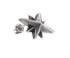 S925 pure silver octagonal North Star earrings for men hip-hop retro 3D earrings for women - MOWTE