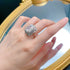 925 silver 10 * 14mm diamond G color high carbon diamond ring