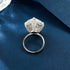 925 Silver Top Luxury Set Large Diamond Ring 15 * 15 High Carbon Diamond Wedding Ring Engagement Ring - MOWTE