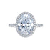 New 925 silver 9 * 12 oval pigeon egg high carbon diamond ring fashionable simple daily wear ring - MOWTE