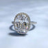 New 925 silver 9 * 12 oval pigeon egg high carbon diamond ring fashionable simple daily wear ring - MOWTE