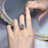 New 925 silver 9 * 12 oval pigeon egg high carbon diamond ring fashionable simple daily wear ring - MOWTE