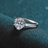 S925 sterling silver ring women's 3-carat moissanite diamond ring six claw wedding ring - MOWTE