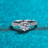 S925 sterling silver ring women's 1ct,2ct moissanite diamond ring - MOWTE
