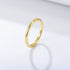 Plain ring pure silver women's plated 14K gold minimalist light luxury fine tail ring smooth surface