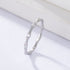 S925 Pure Silver Simple Geometric Bamboo Knot Ring Light Luxury Stackable Ring Series