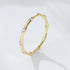 S925 Pure Silver Simple Geometric Bamboo Knot Ring Light Luxury Stackable Ring Series