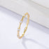 S925 Pure Silver Simple Geometric Bamboo Knot Ring Light Luxury Stackable Ring Series