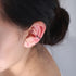 S925 silver ear clip female C-shaped diamond inlaid ear bone clip ear buckle without ear hole earrings