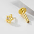 925 sterling silver geometric diamond inlaid Australian Treasure flat head threaded ear studs