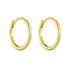 925 pure silver ear buckle earrings with genuine gold electroplated smooth ear loops