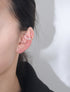 S925 pure silver pearl ear bone clip without ear hole