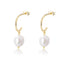 S925 sterling silver irregular freshwater pearl earrings Baroque pearl earrings