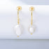 S925 sterling silver irregular freshwater pearl earrings Baroque pearl earrings