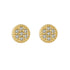 S925 pure silver cute mini zircon earrings for women round full diamond