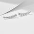 S925 pure silver simple and luxurious zircon ear hook earrings