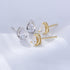 Water drop zircon earrings 925 pure silver light luxury and high-end feel