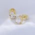 Water drop zircon earrings 925 pure silver light luxury and high-end feel