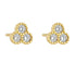 S925 pure silver simple and compact micro inlaid zircon earrings