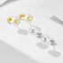 S925 pure silver small fragrance natural pearl earrings for women