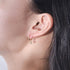 S925 pure silver pentagram women's minimalist short earrings - MOWTE