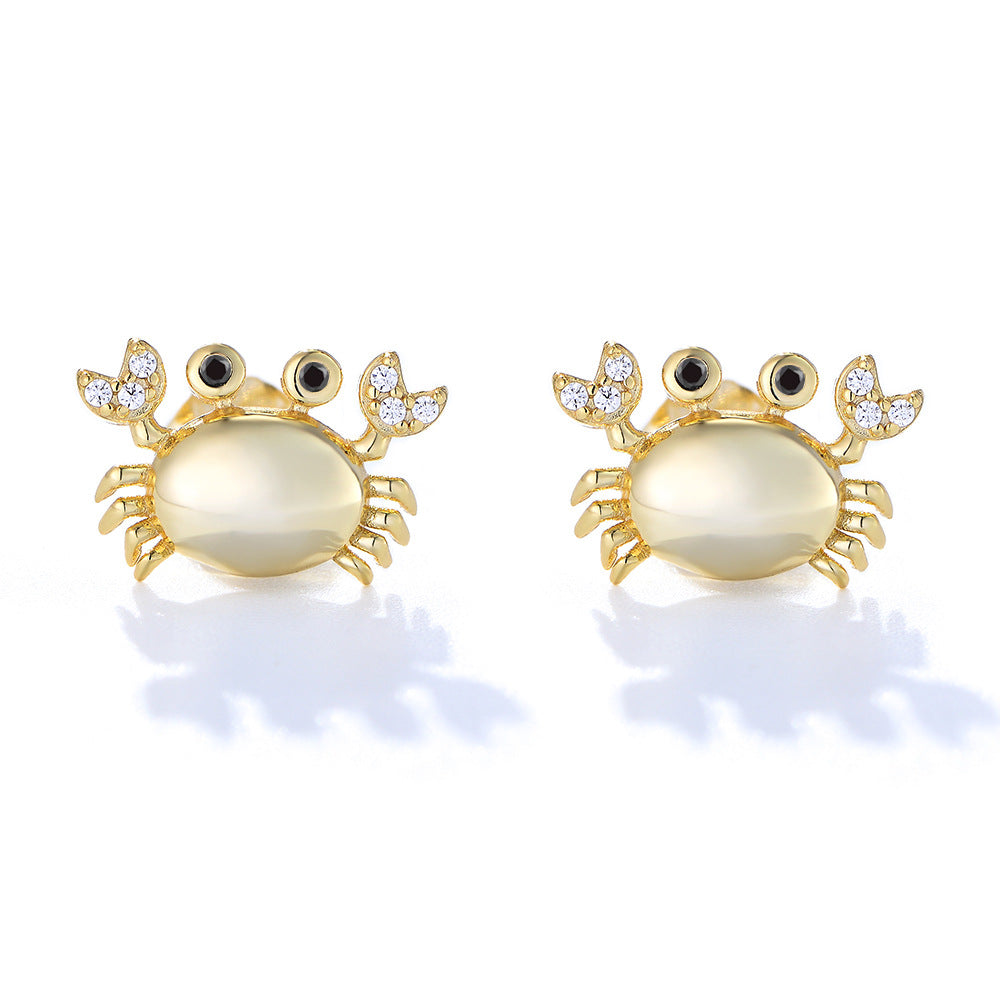 925 Silver Crab Earnail Female Studs