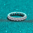 925 sterling silver ring with moissanite inlay for women pt950 gold wedding Cuban ring - MOWTE