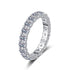 925 sterling silver ring with moissanite inlay for women pt950 gold wedding Cuban ring - MOWTE